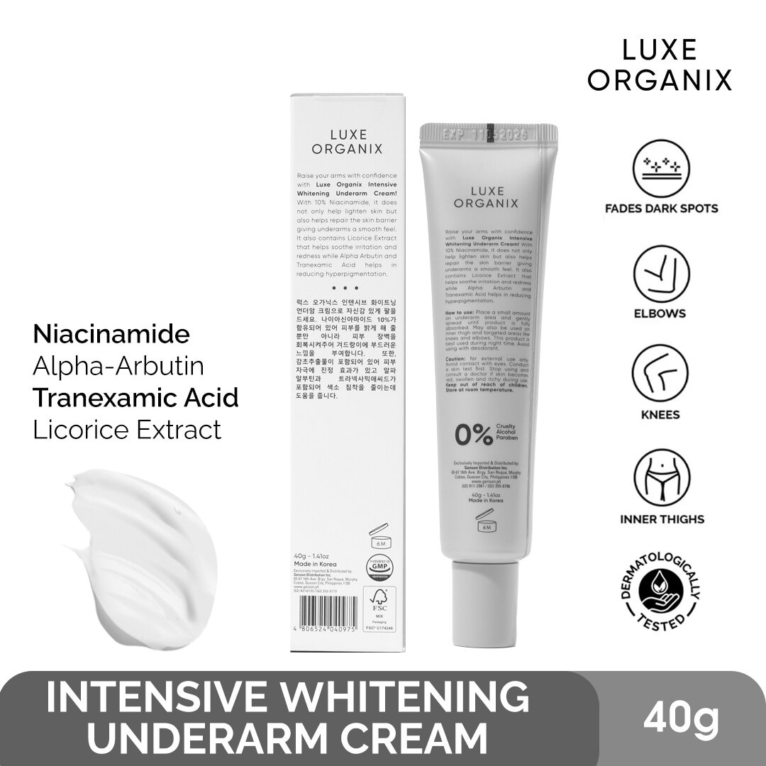 Luxe Organix Intensive Whitening Underarm Cream 10% Niacinamide 30g