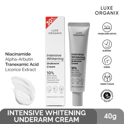 LUXE ORGANIX Luxe Organix Intensive Whitening Underarm Cream 10% Niacinamide 30g