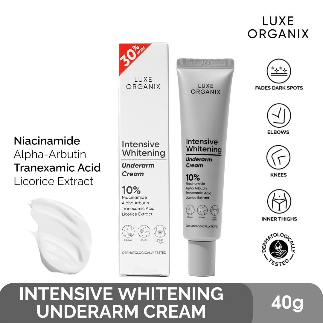 Luxe Organix Intensive Whitening Underarm Cream 10% Niacinamide 30g