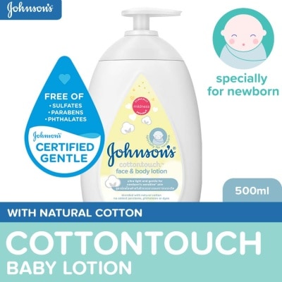 JOHNSONS BABY Johnson's Cotton Touch Baby Lotion 500ml- Newborn, Lotion for Baby, Baby Essentials, Baby Care