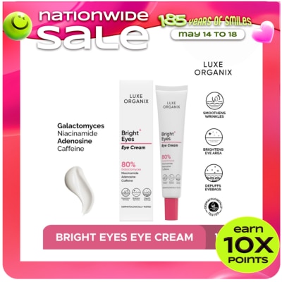 LUXE ORGANIX - Luxe Organix Bright Eyes Eye Cream 80% Galactomyces 15g