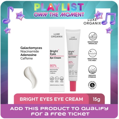 LUXE ORGANIX - Luxe Organix Bright Eyes Eye Cream 80% Galactomyces 15g