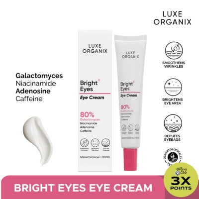 LUXE ORGANIX Luxe Organix Bright Eyes Eye Cream 80% Galactomyces 15g