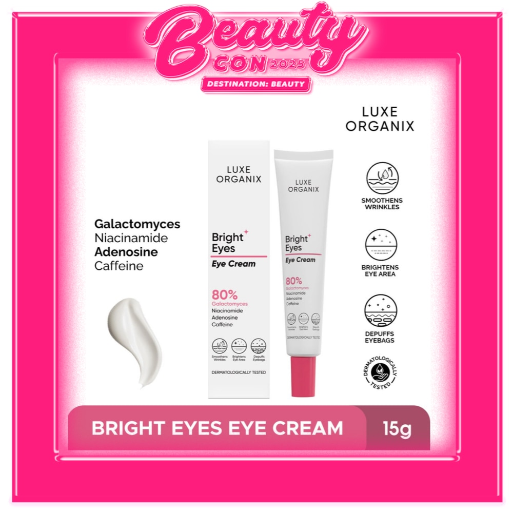 Luxe Organix Bright Eyes Eye Cream 80% Galactomyces 15g