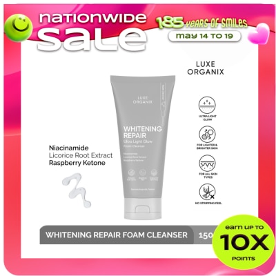 LUXE ORGANIX - Luxe Organix Whitening Repair Foam Cleanser 150g