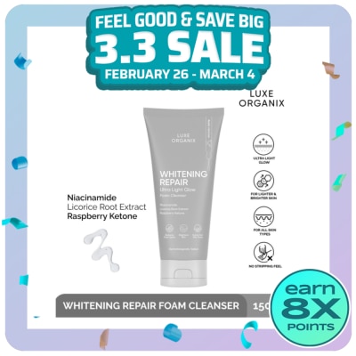 LUXE ORGANIX Luxe Organix Whitening Repair Foam Cleanser 150g