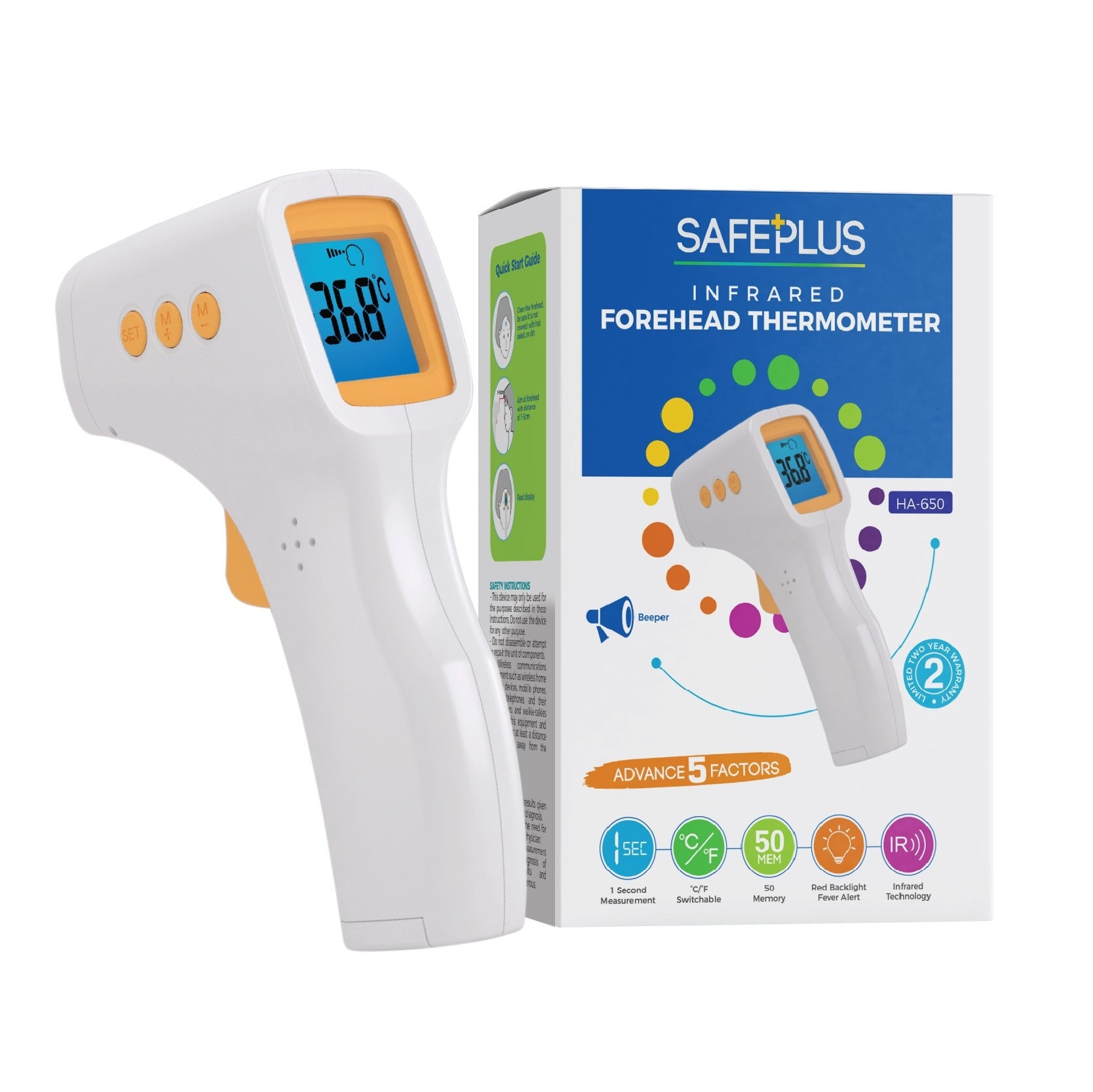 Infrared forehead Thermometer