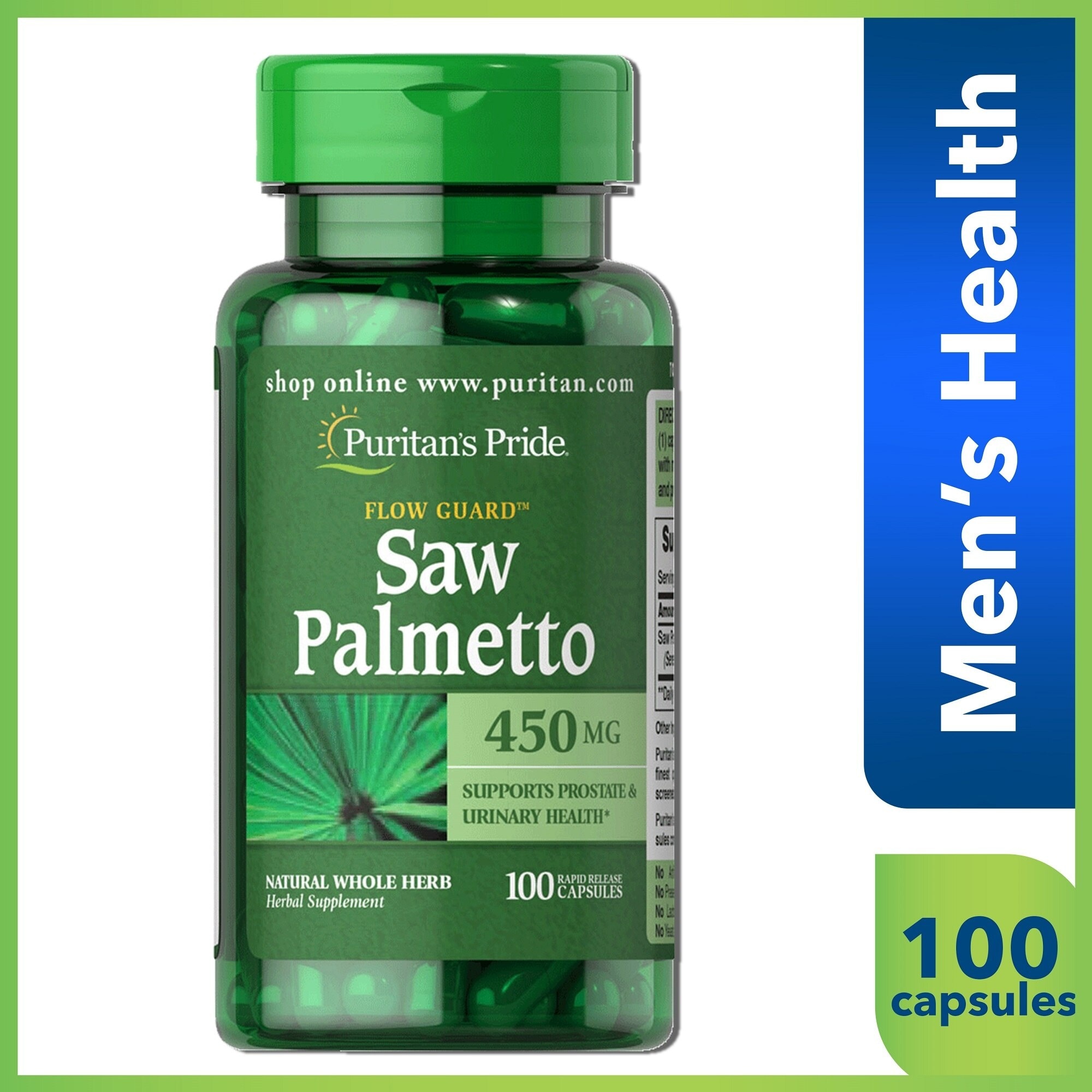 Saw Palmetto 450mg 100 Capsules