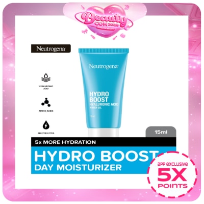 NEUTROGENA - Neutrogena Hydro Boost Water Gel 15ml- Face Moisturizer w/ Hyaluronic Acid, All Skin Types, Travel
