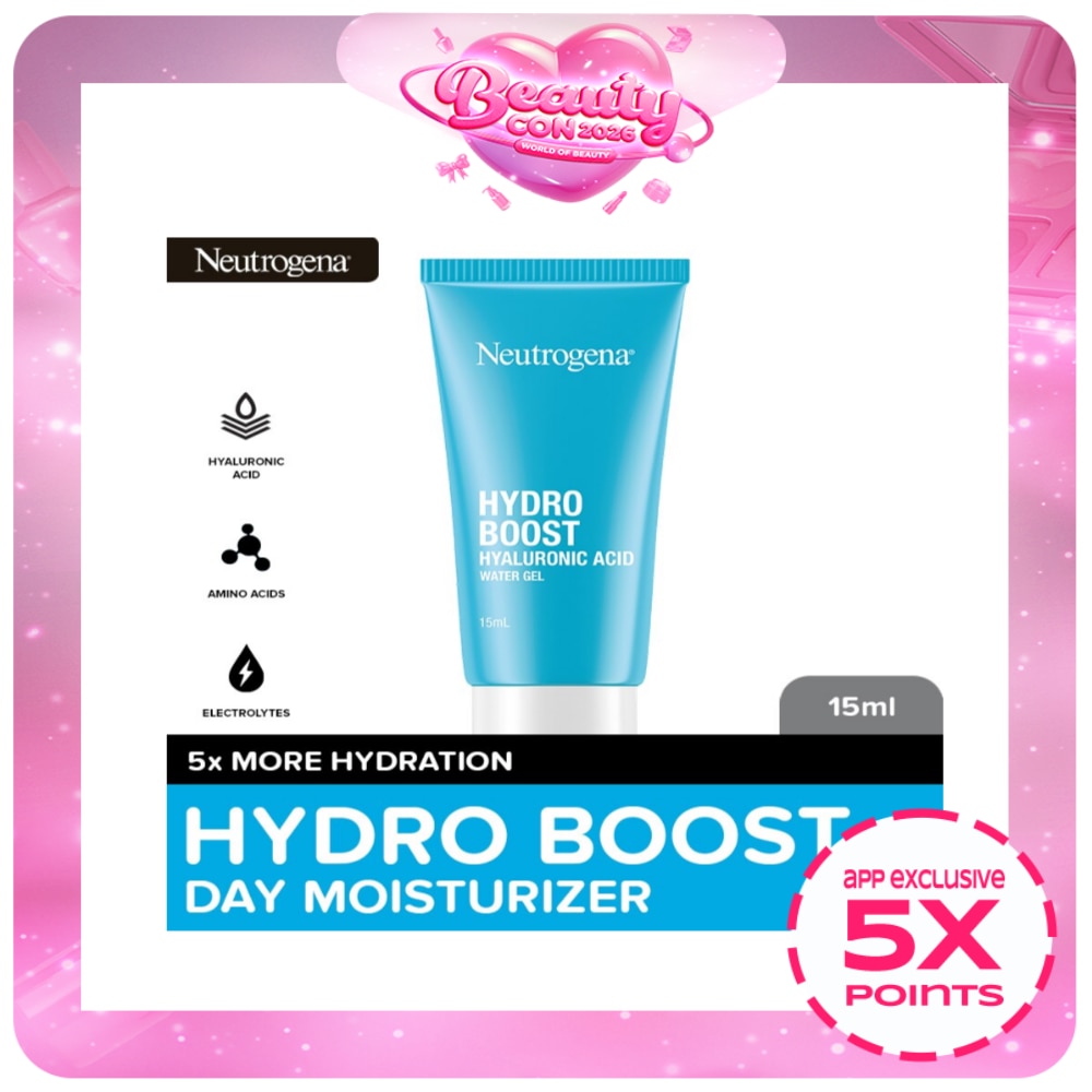 Neutrogena Hydro Boost Water Gel 15ml- Face Moisturizer w/ Hyaluronic Acid, All Skin Types, Travel
