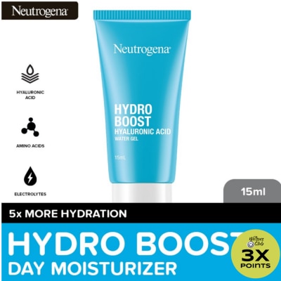 NEUTROGENA Neutrogena Hydro Boost Water Gel 15ml- Face Moisturizer w/ Hyaluronic Acid, All Skin Types, Travel