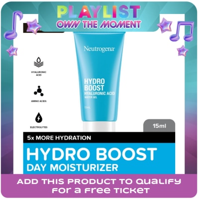 NEUTROGENA - Neutrogena Hydro Boost Water Gel 15ml- Face Moisturizer w/ Hyaluronic Acid, All Skin Types, Travel
