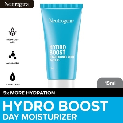 NEUTROGENA Neutrogena Hydro Boost Water Gel 15ml- Face Moisturizer w/ Hyaluronic Acid, All Skin Types, Travel