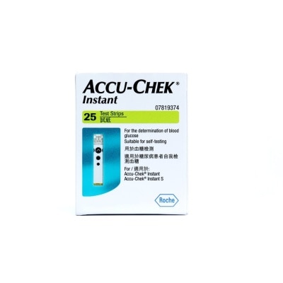 ACCUCHEK Glucose Instant Test Strips x 25 Strips/Bottle