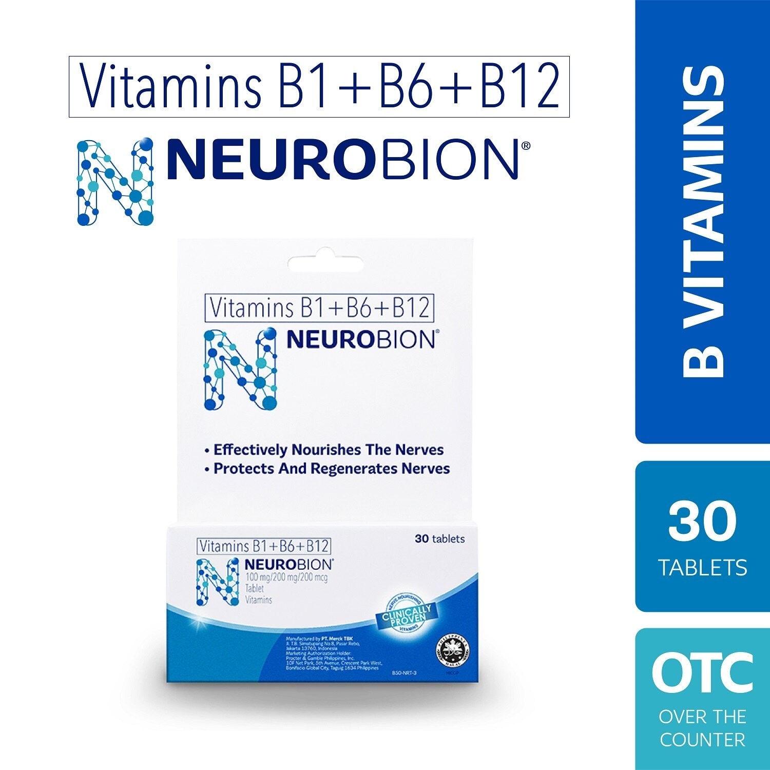 B Vitamins (B1+B6+B12) Tablet 30s   Nerve Care