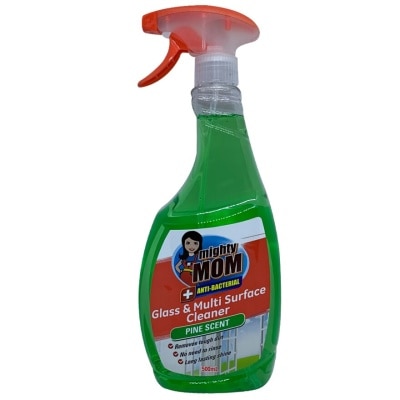 MIGHTY MOM Antibacterial Glass & Multi Surface Cleaner - Pine Scent 500ml