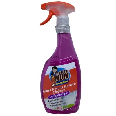 MIGHTY MOM Antibacterial Glass & Multi Surface Cleaner - Lavender Scent 500ml