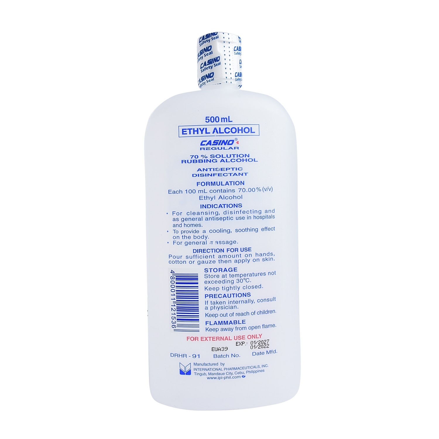 Ethyl Alcohol 70% Solution Regular 500ml