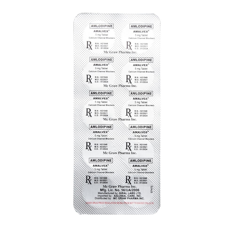 Amlodipine Besilate 5Mg 1 Tablet [PRESCRIPTION REQUIRED]