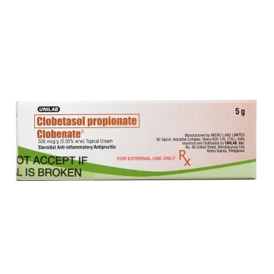 CLOBENATE CLOBENATE 5 GRAMS G CRM [Prescription Required]