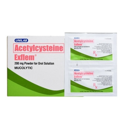 EXFLEM Acetylcysteine 200Mg Sachet Solution Powder [PRESCRIPTION REQUIRED]