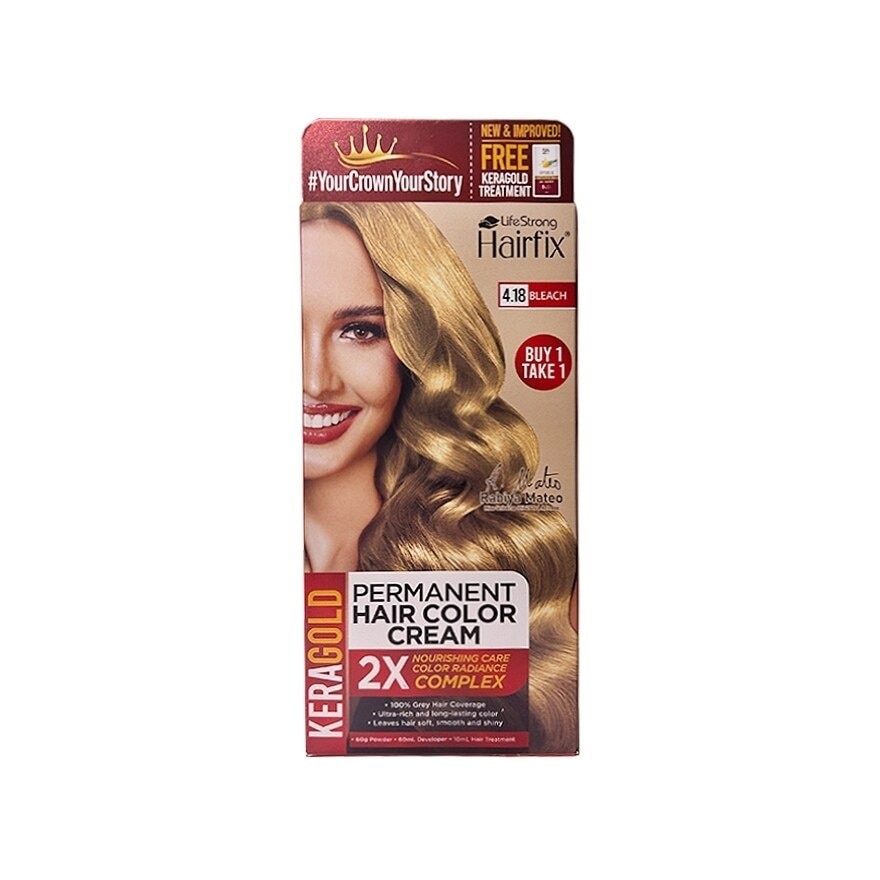 Hairfix Keragold Permanent Hair Color Cream 120Ml  Bleach