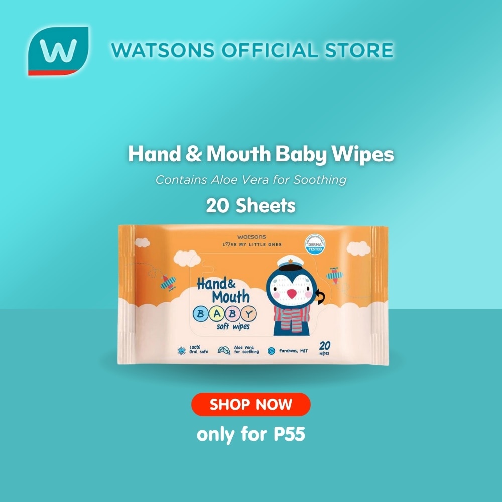 Hand and Mouth Baby Soft Wipes 20s