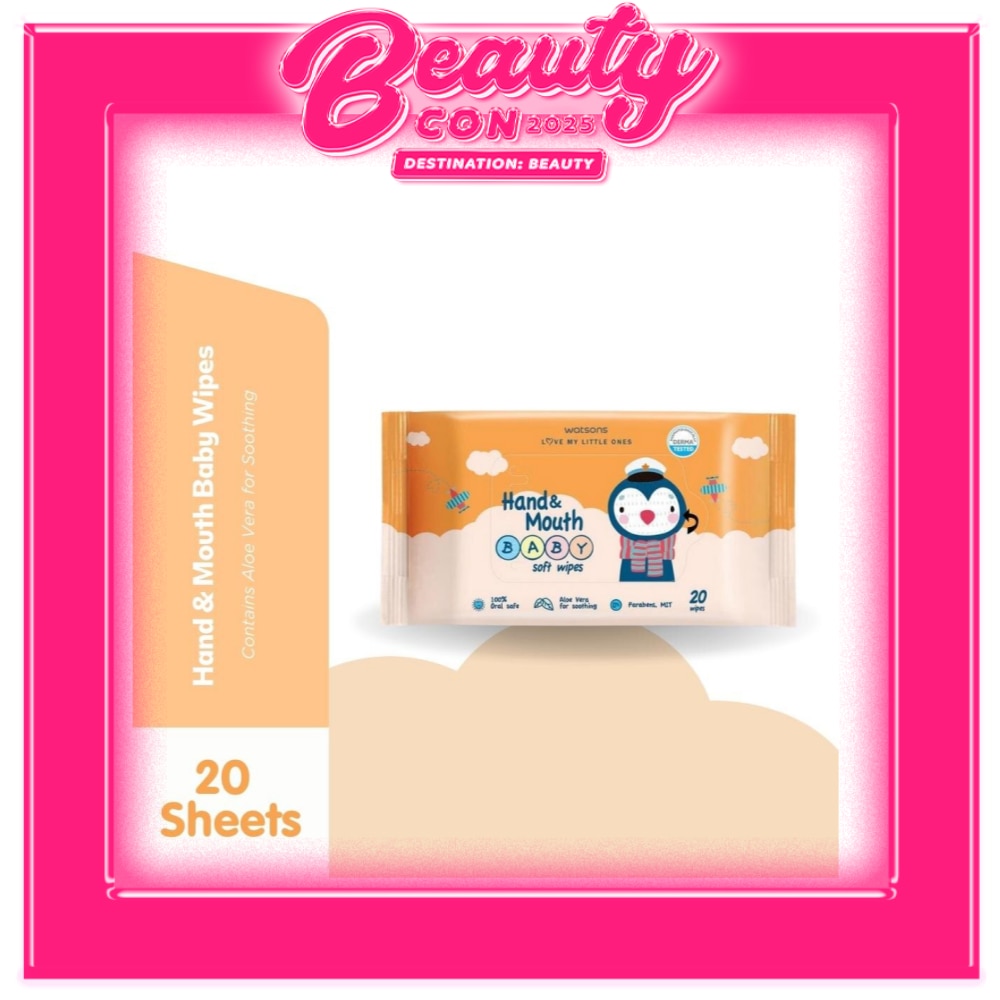 Hand and Mouth Baby Soft Wipes 20s