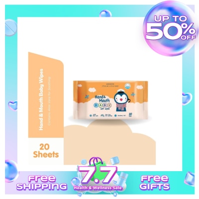 WATSONS Hand and Mouth Baby Soft Wipes 20s