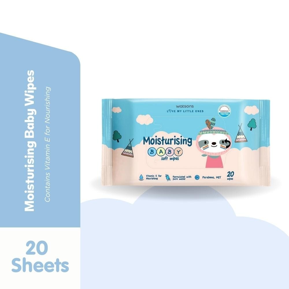 Moisturising Baby Lotion Soft Wipes 20s