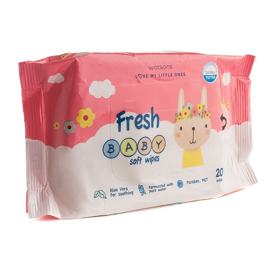 Fresh Baby Soft Wipes 20 Sheets