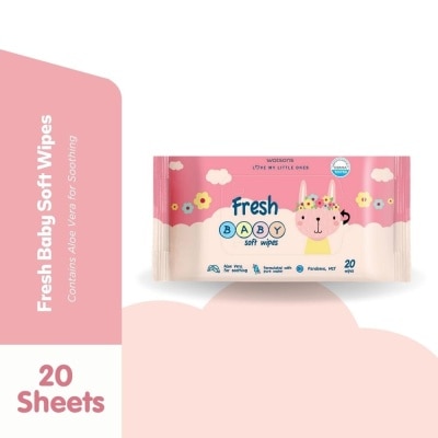 WATSONS Fresh Baby Soft Wipes 20 Sheets