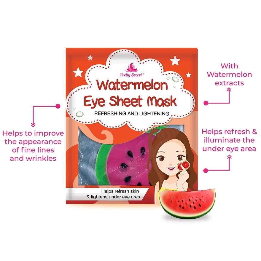 Watermelon Eye Sheet Mask 1 Pair