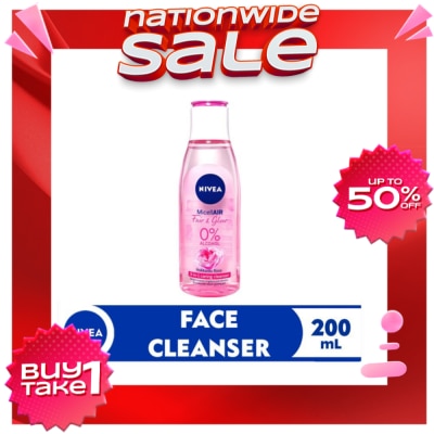 NIVEA Face Cleanser MicellAIR Fair and Glow Micellar Water 200ml