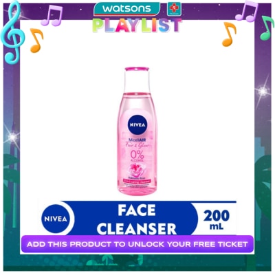 NIVEA Face Cleanser MicellAIR Fair and Glow Micellar Water 200ml