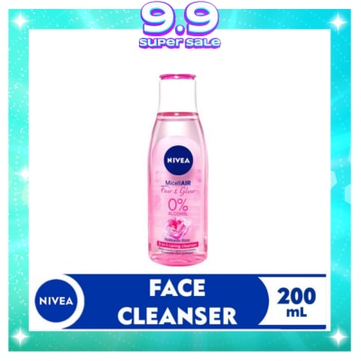 NIVEA Face Cleanser MicellAIR Fair and Glow Micellar Water 200ml