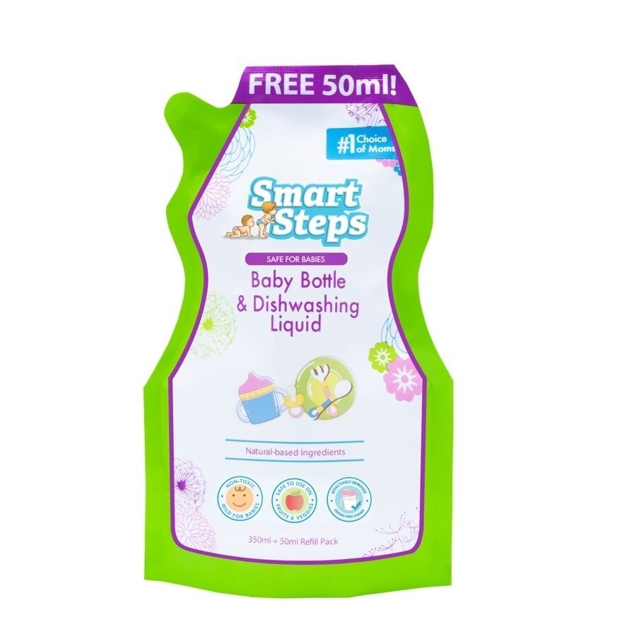 SMART STEPS Baby Bottle And Dishwashing Liquid 350+50ml Refill