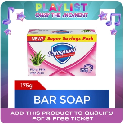 SAFEGUARD - SAFEGUARD Bar Soap Floral Pink with Aloe 175g