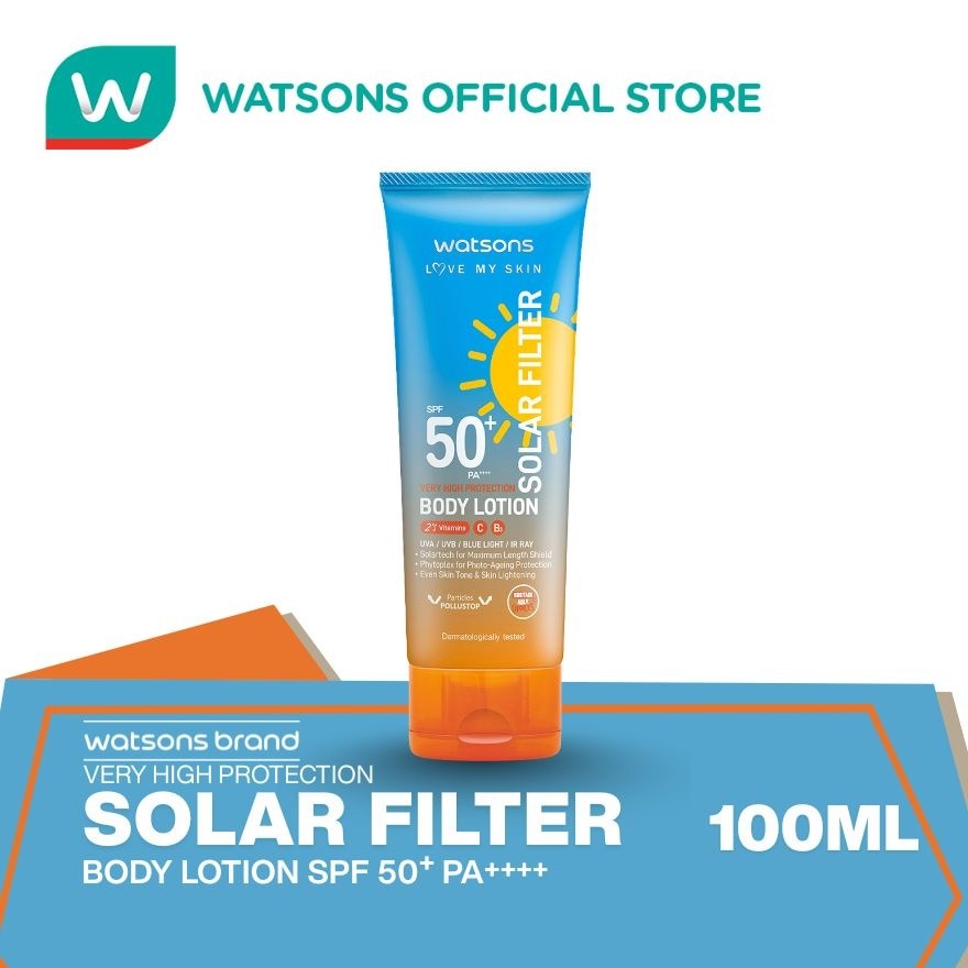 WATSONS Very High Protection Sunscreen White Face & Body Lotion SPF 50+ PA+++ 100ml