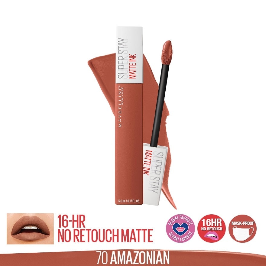 MAYBELLINE MAYBELLINE SuperStay Matte Ink Unnudes Liquid Lipstick - Amazonian 5ML