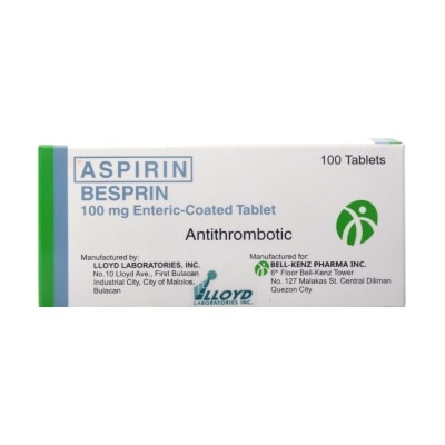 BESPRIN Aspirin 100Mg 1 Tablet [PRESCRIPTION REQUIRED]