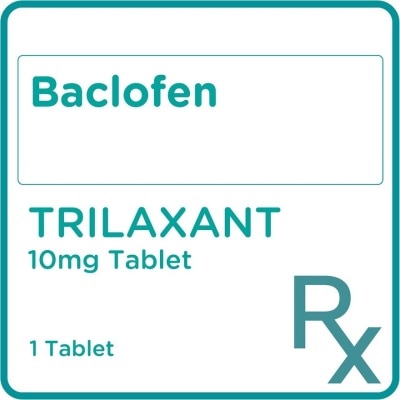 TRILAXANT Baclofen 10 mg 1 Tablet [Prescription Required]