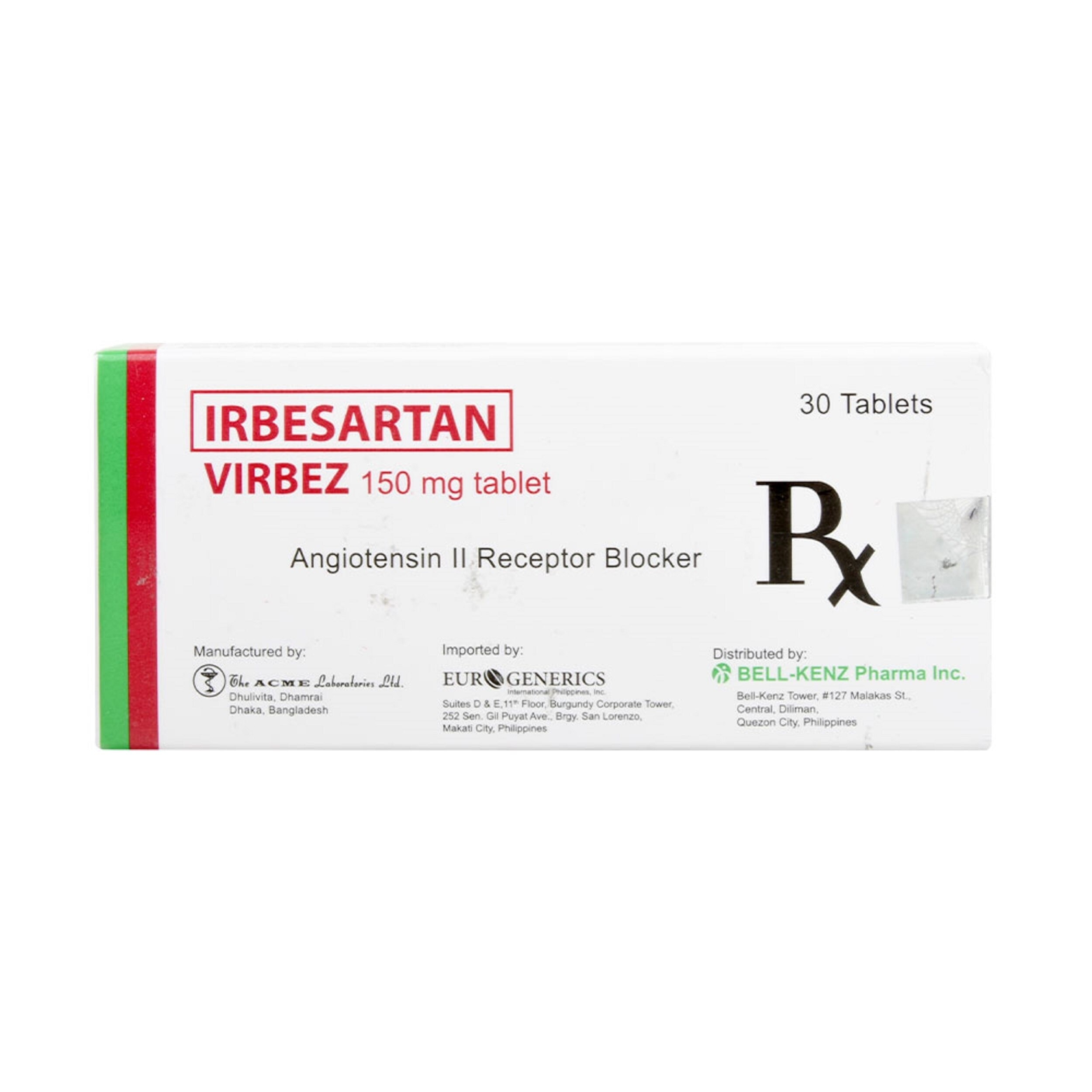 Irbesartan 150Mg 1 Tablet [PRESCRIPTION REQUIRED]