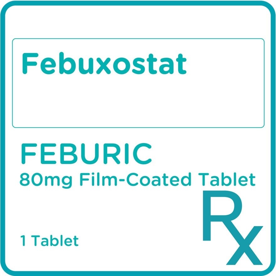 Febuxostat 80mg 1 Film Coated Tablet [Prescription Required]