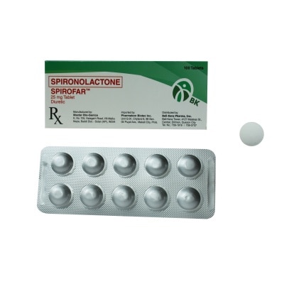 SPIROFAR Spironolactone 25Mg 1 Tablet [PRESCRIPTION REQUIRED]