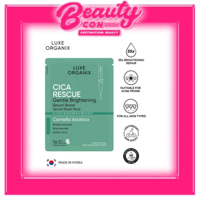 LUXE ORGANIX Luxe Organix Cica Brightening Repair Serum Boost Sheet Mask 25ml