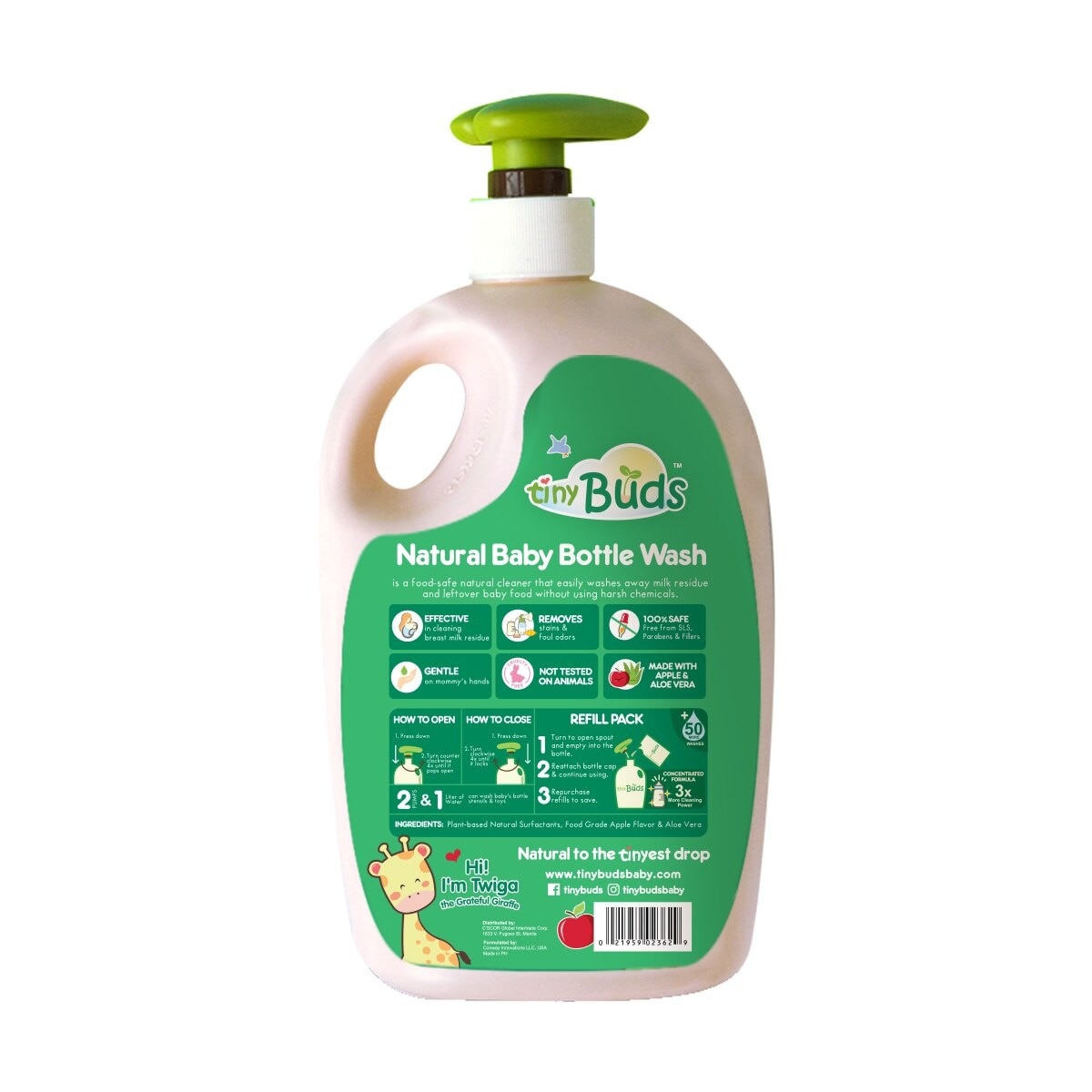 Natural Baby Bottle Wash 600ml