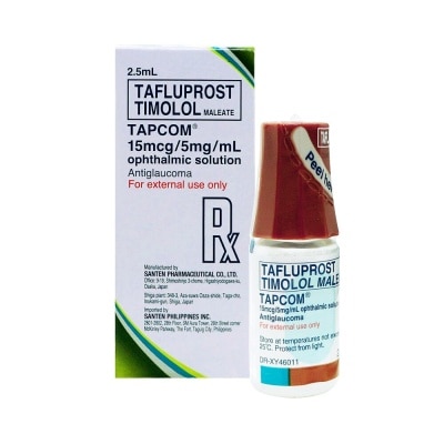 TAPCOM Tafluprost 15Mcg, Timolol Maleate 5Mg Opth Soln [PRESCRIPTION REQUIRED]