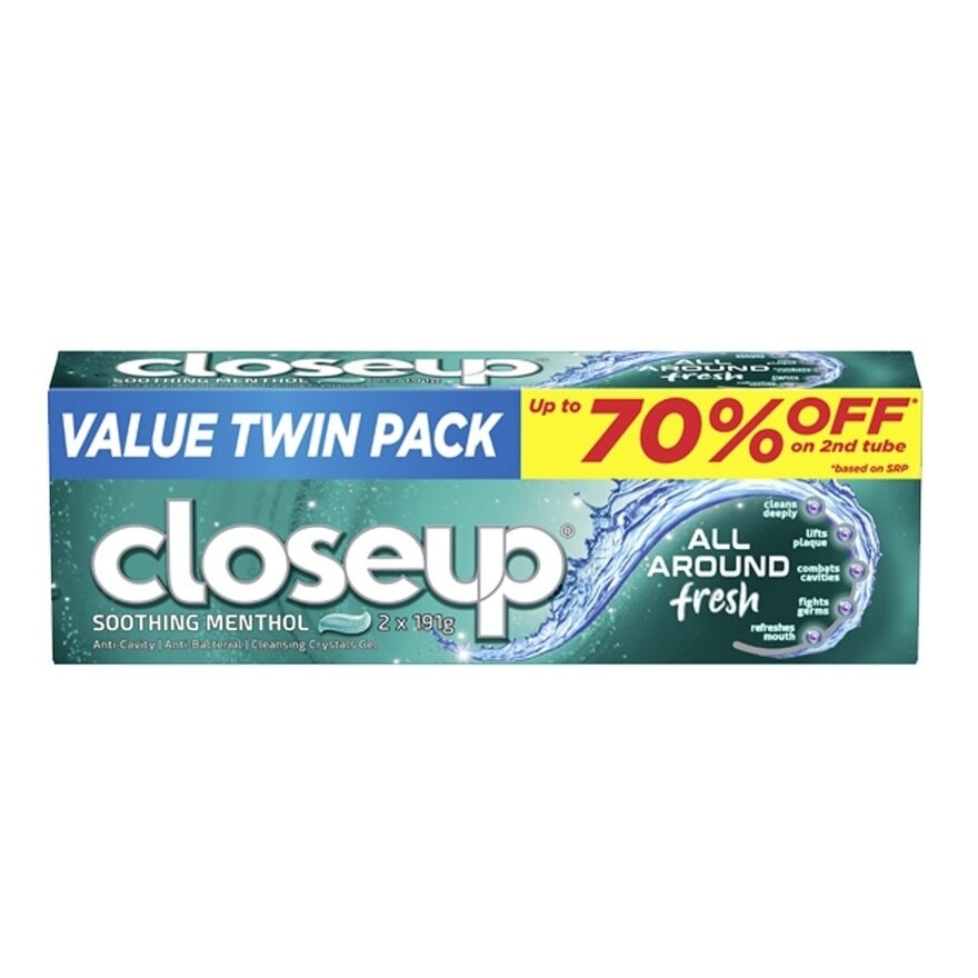 All Around Fresh Soothing Menthol Toothpaste 2x191g