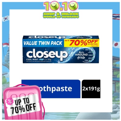CLOSE UP All Around Fresh Cool Mint Toothpaste 2x191g
